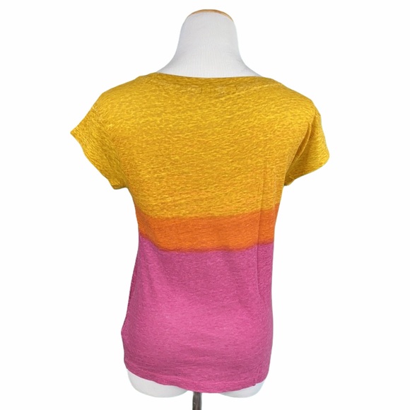 GAP Pink & Yellow Ombré Casual Tee - Picture 5 of 13
